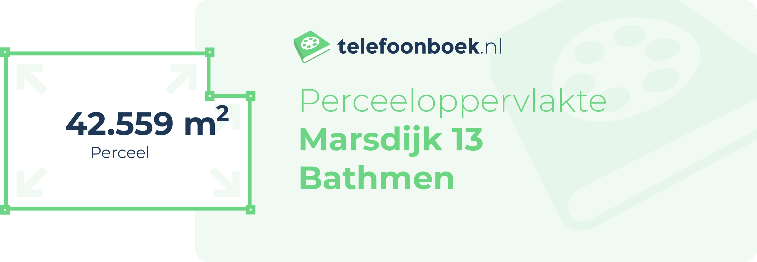 Perceeloppervlakte Marsdijk 13 Bathmen