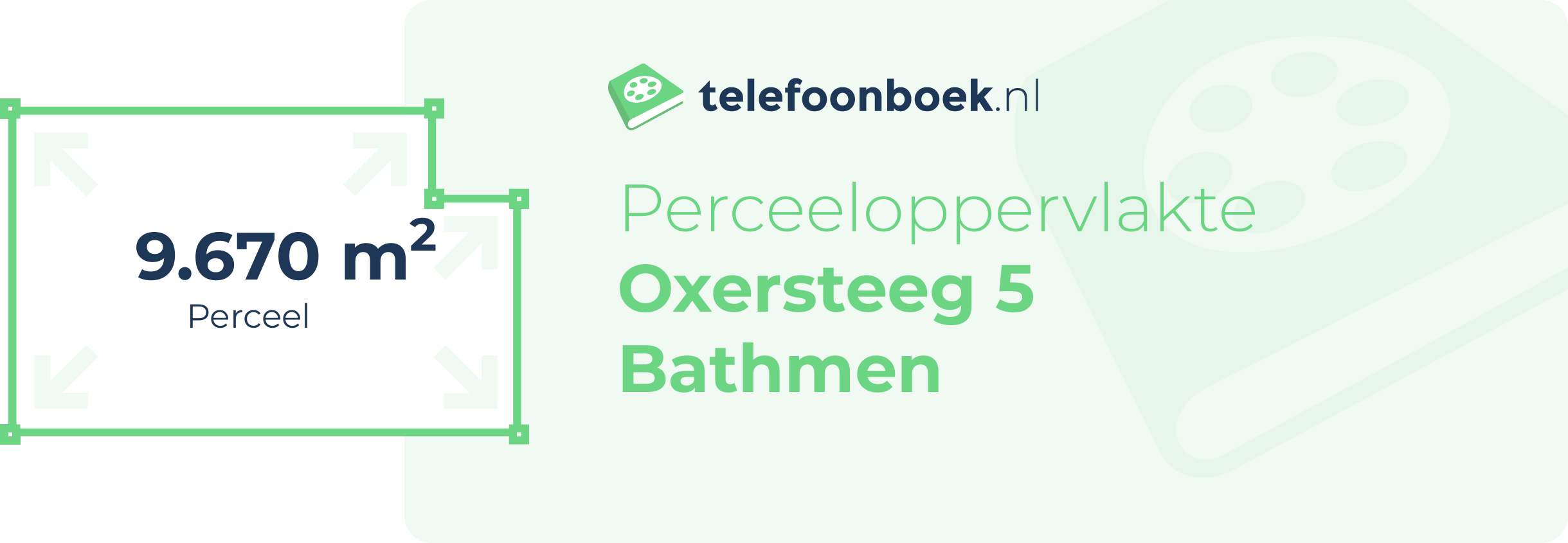 Perceeloppervlakte Oxersteeg 5 Bathmen