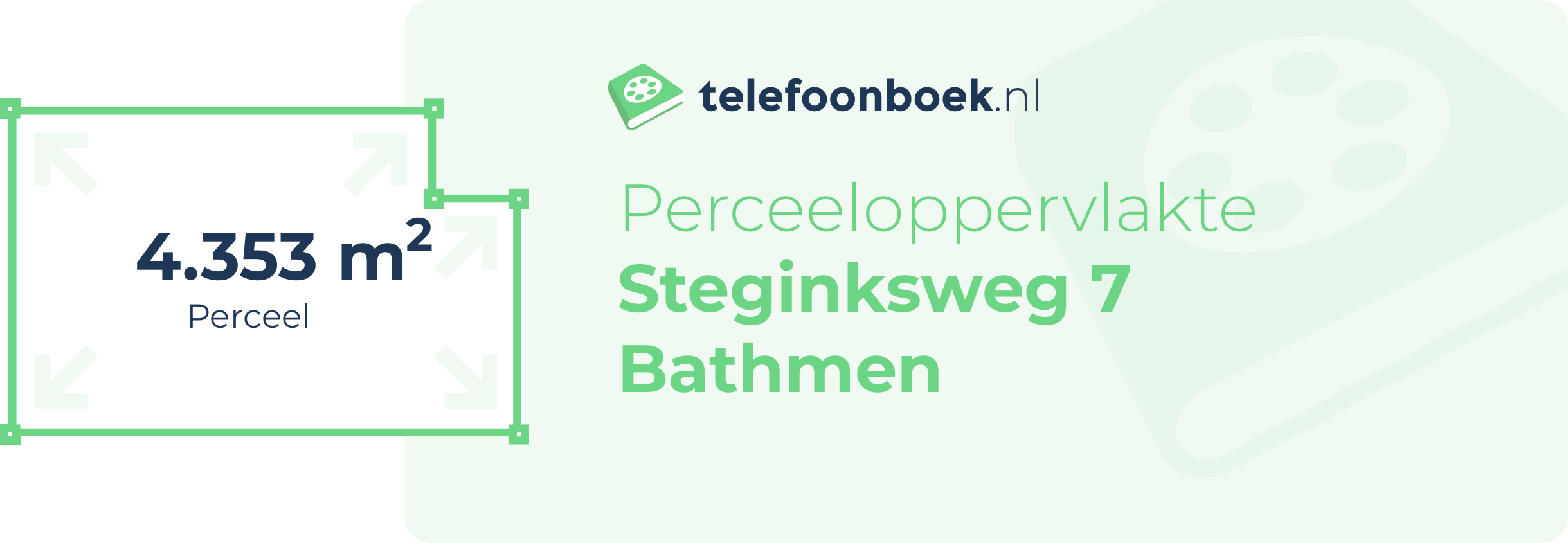 Perceeloppervlakte Steginksweg 7 Bathmen