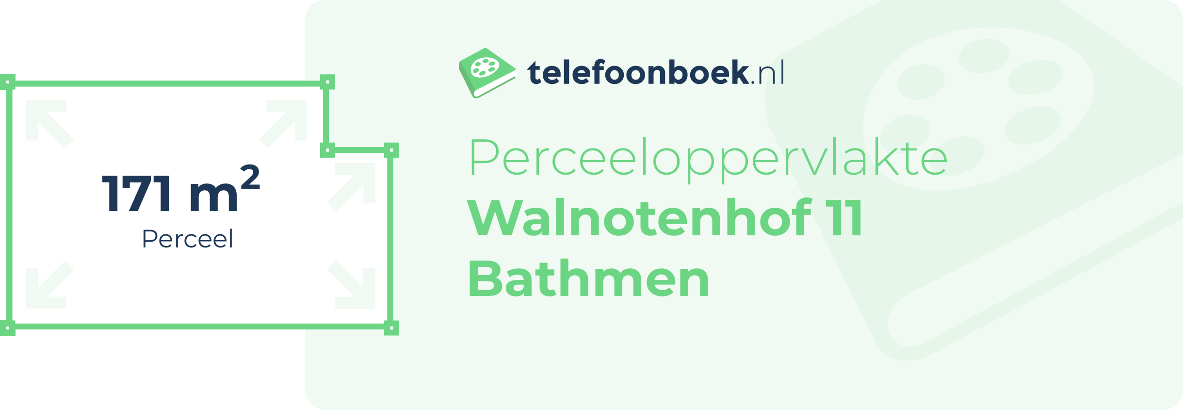 Perceeloppervlakte Walnotenhof 11 Bathmen