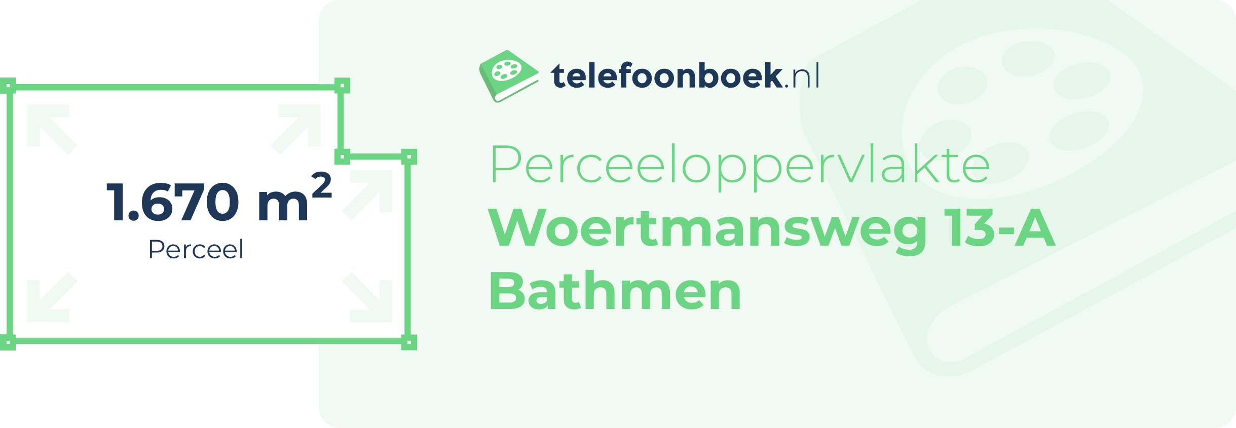 Perceeloppervlakte Woertmansweg 13-A Bathmen