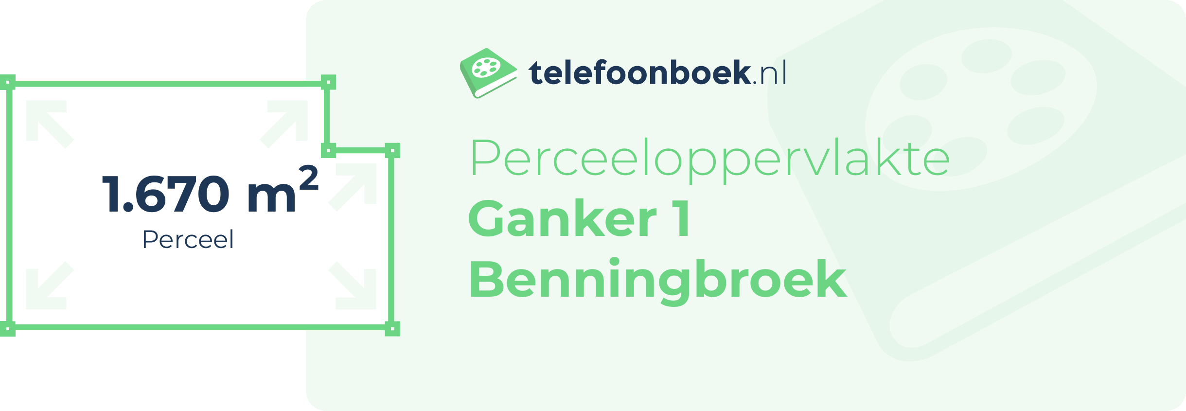 Perceeloppervlakte Ganker 1 Benningbroek