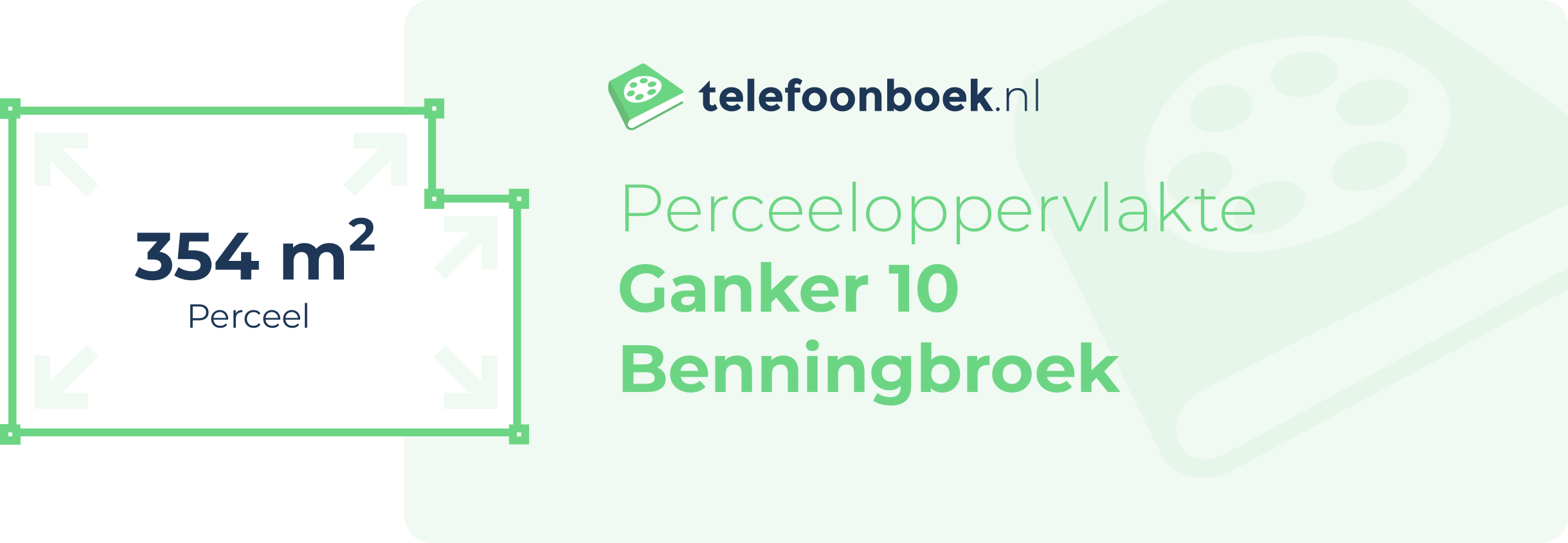 Perceeloppervlakte Ganker 10 Benningbroek