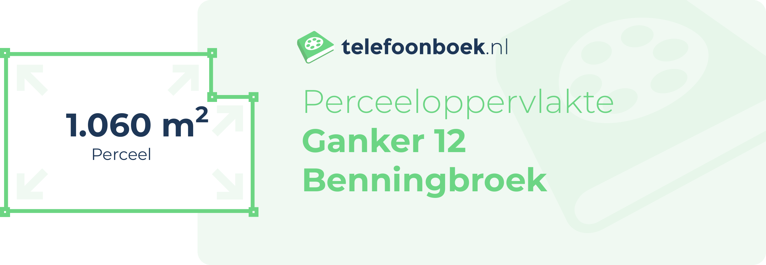 Perceeloppervlakte Ganker 12 Benningbroek