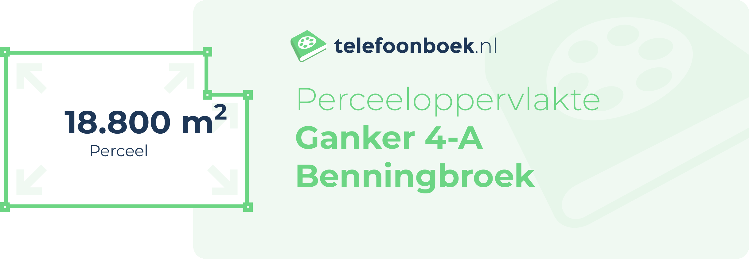 Perceeloppervlakte Ganker 4-A Benningbroek