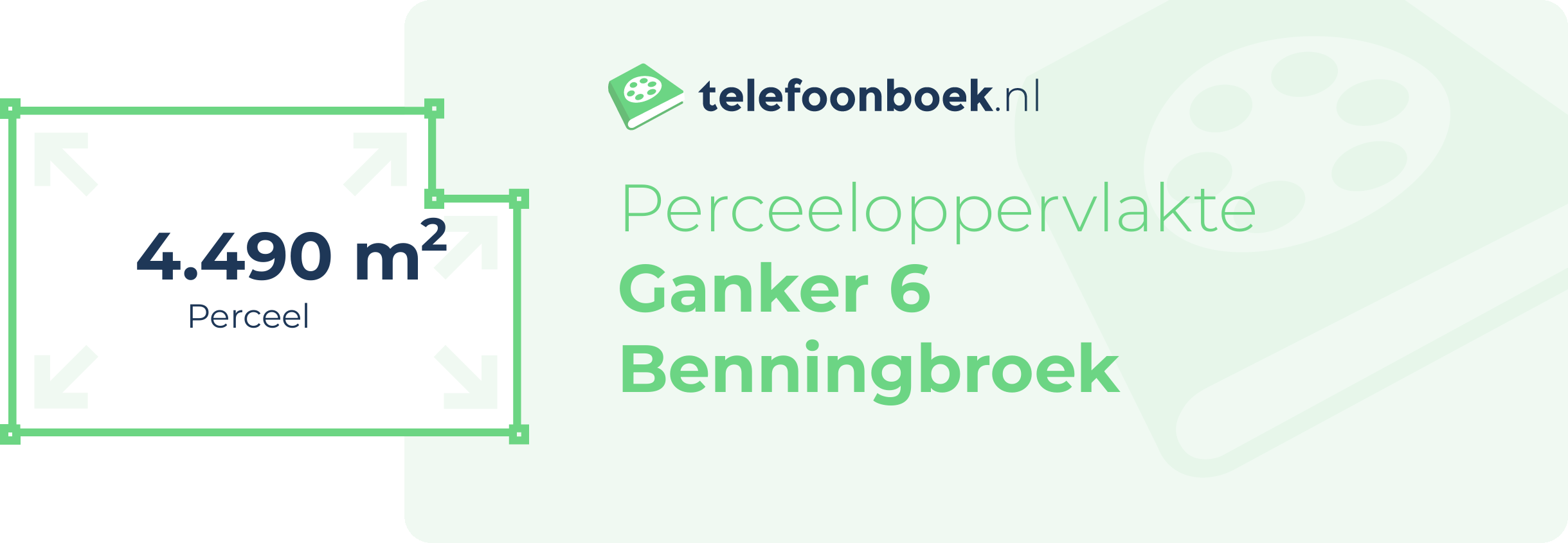 Perceeloppervlakte Ganker 6 Benningbroek