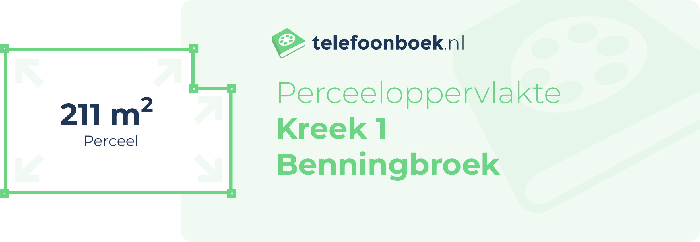 Perceeloppervlakte Kreek 1 Benningbroek