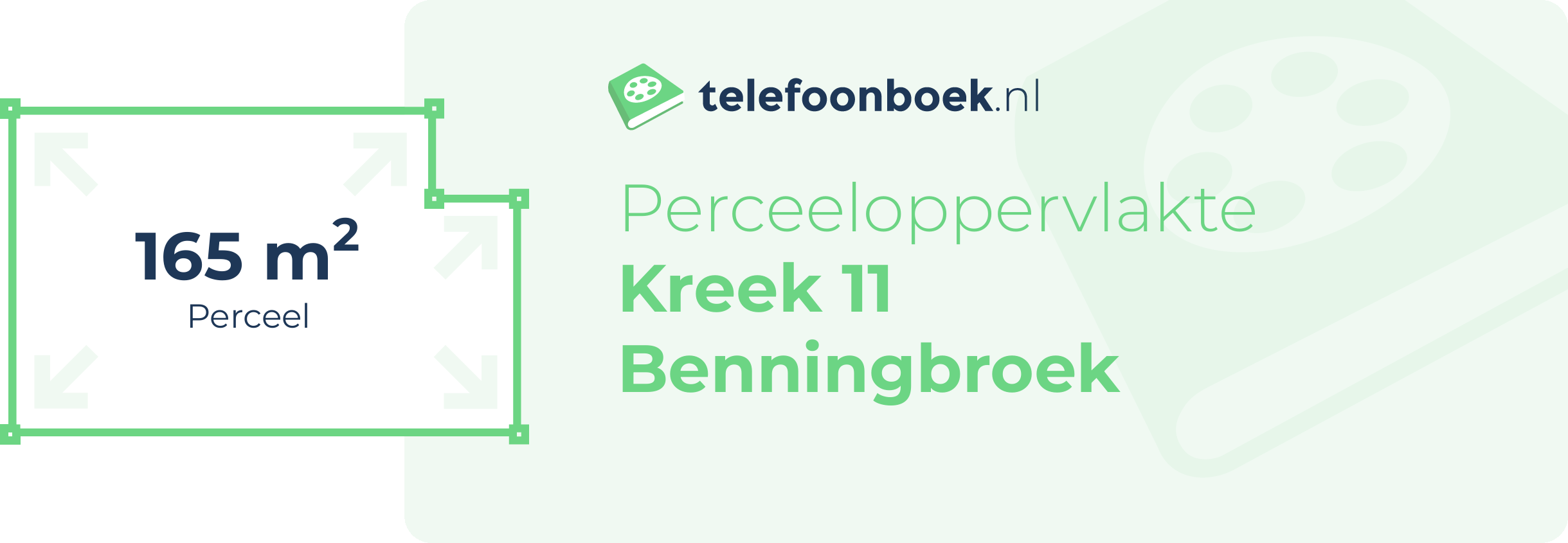 Perceeloppervlakte Kreek 11 Benningbroek