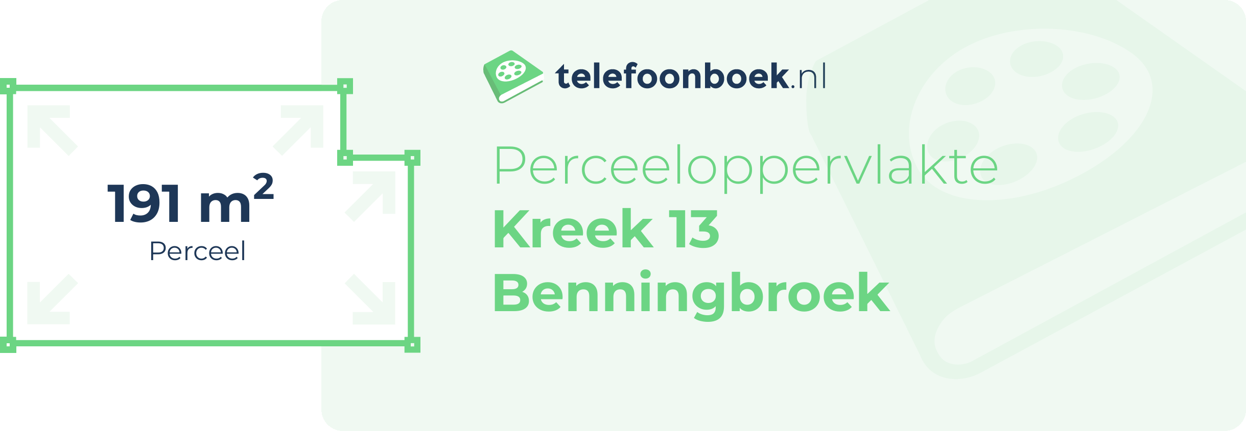 Perceeloppervlakte Kreek 13 Benningbroek