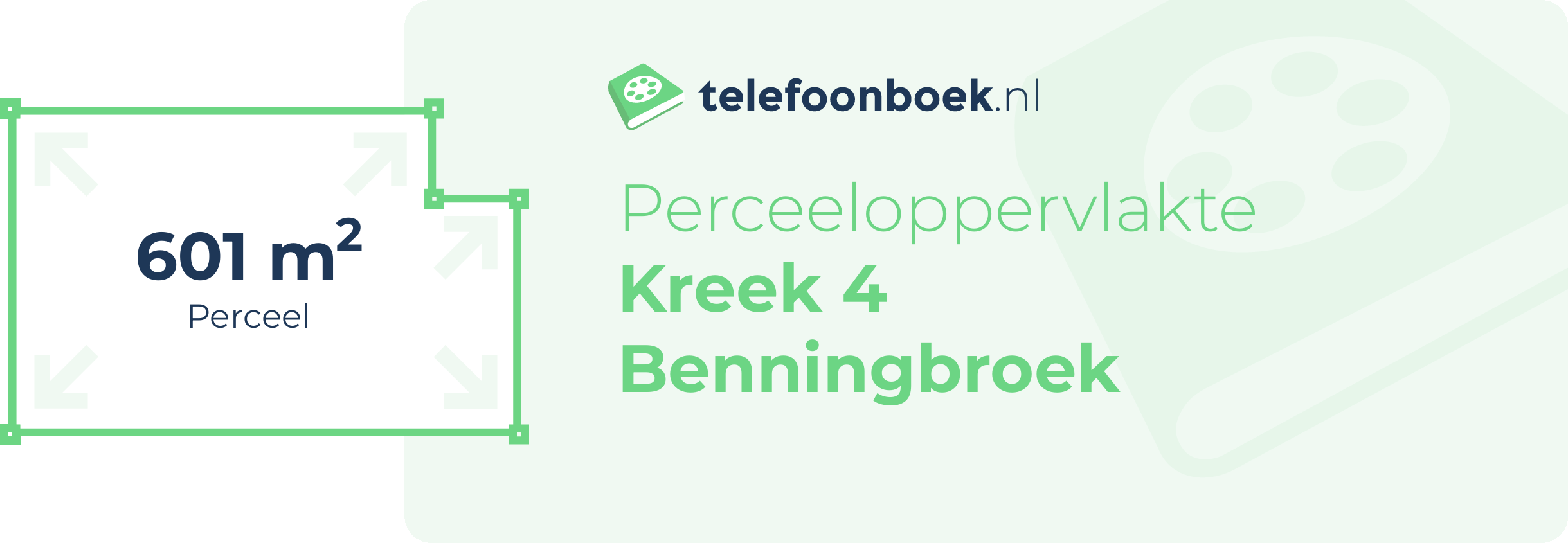 Perceeloppervlakte Kreek 4 Benningbroek