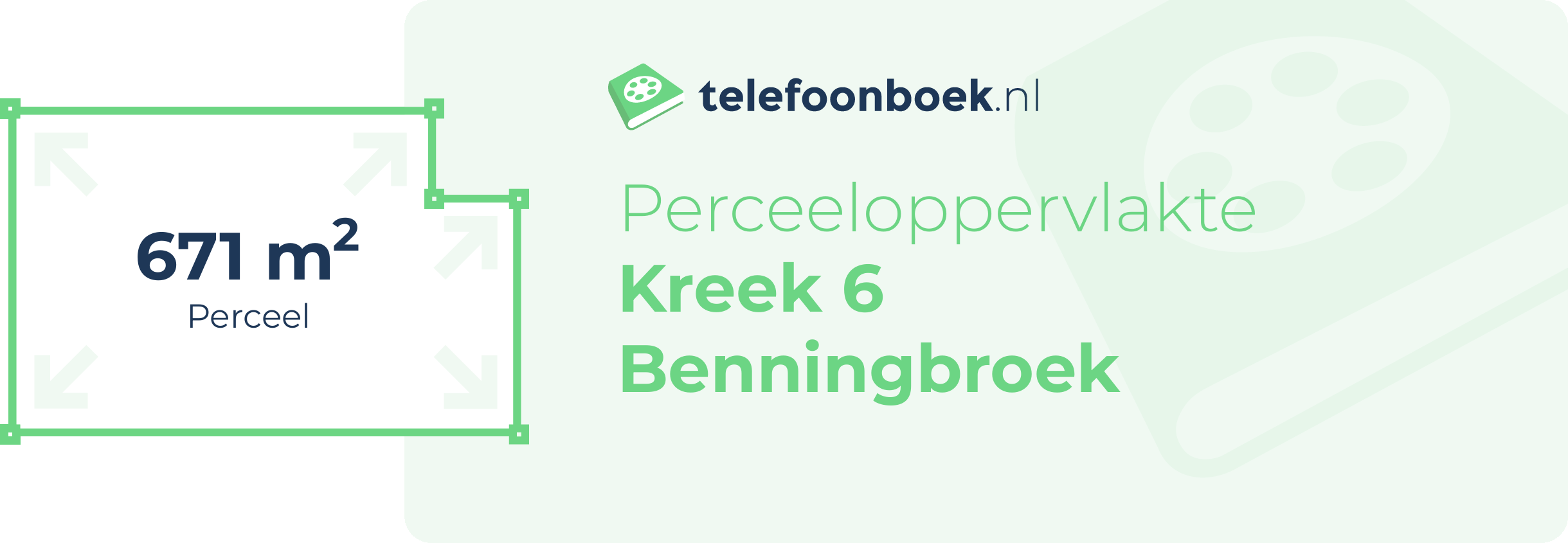 Perceeloppervlakte Kreek 6 Benningbroek