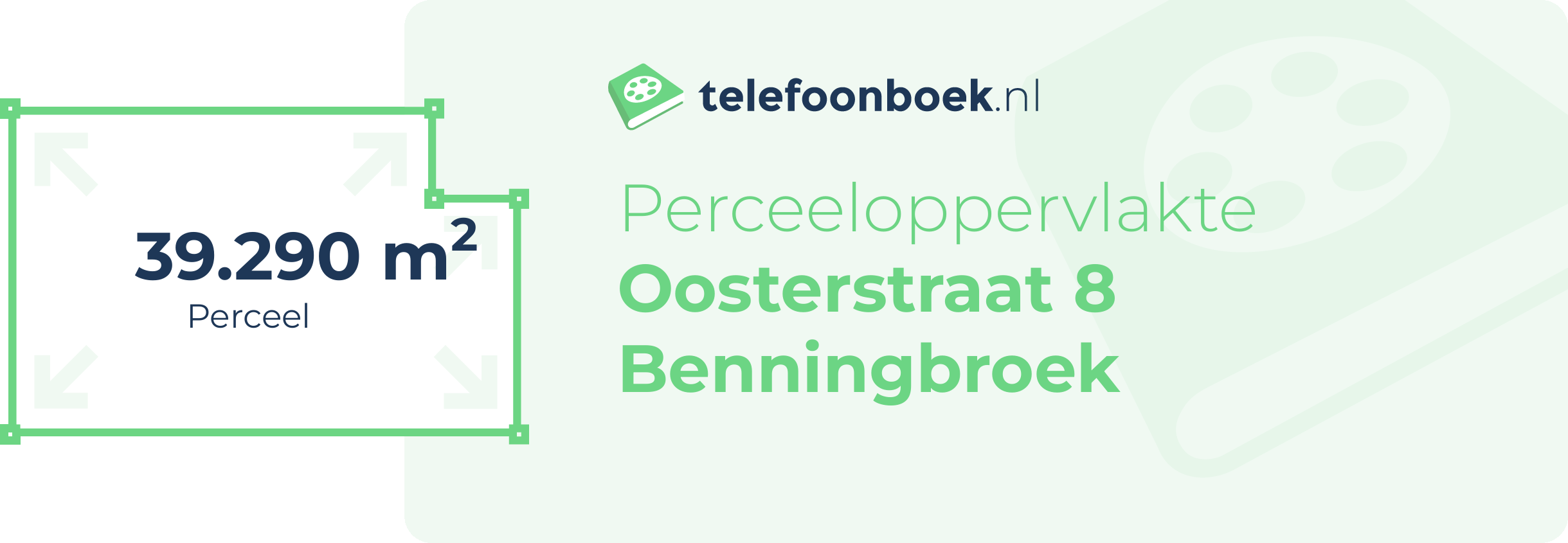 Perceeloppervlakte Oosterstraat 8 Benningbroek