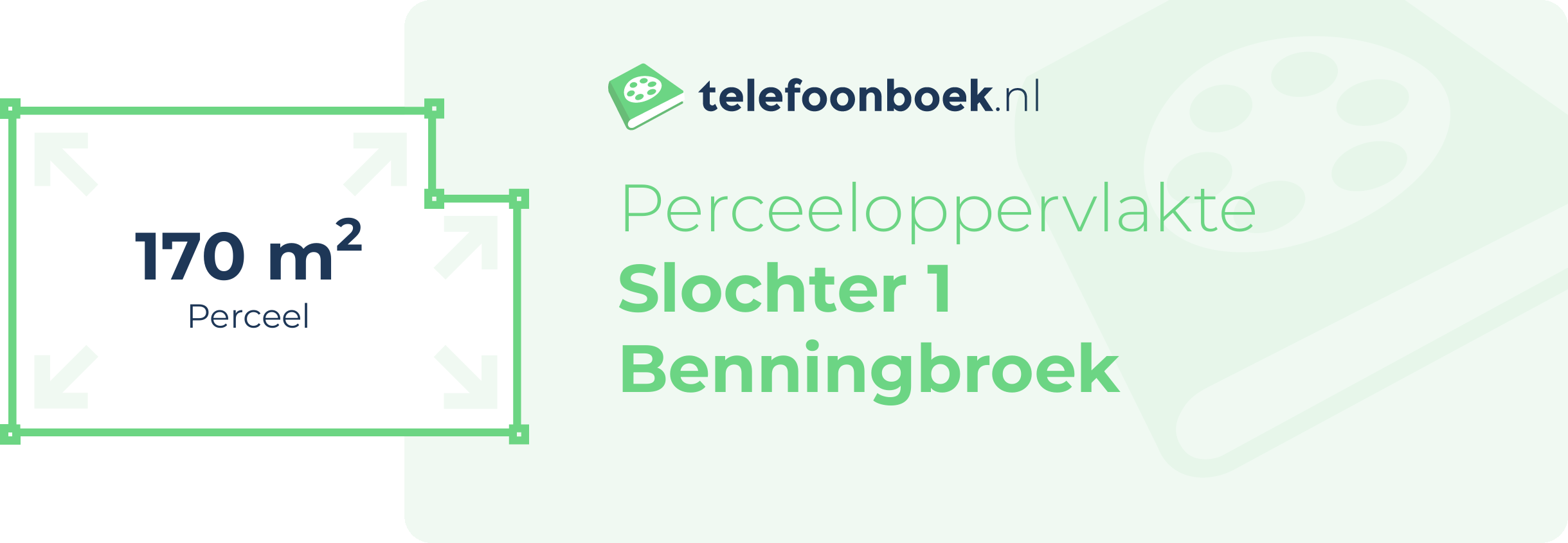 Perceeloppervlakte Slochter 1 Benningbroek