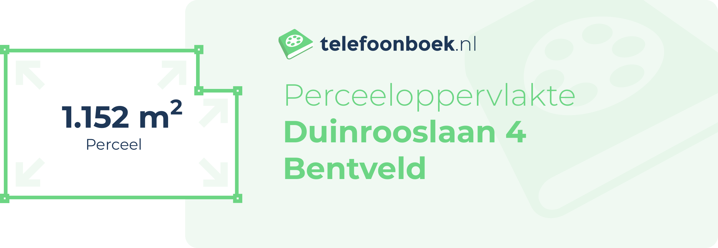 Perceeloppervlakte Duinrooslaan 4 Bentveld