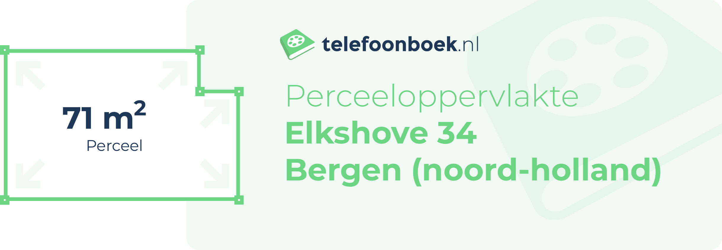 Perceeloppervlakte Elkshove 34 Bergen (Noord-Holland)