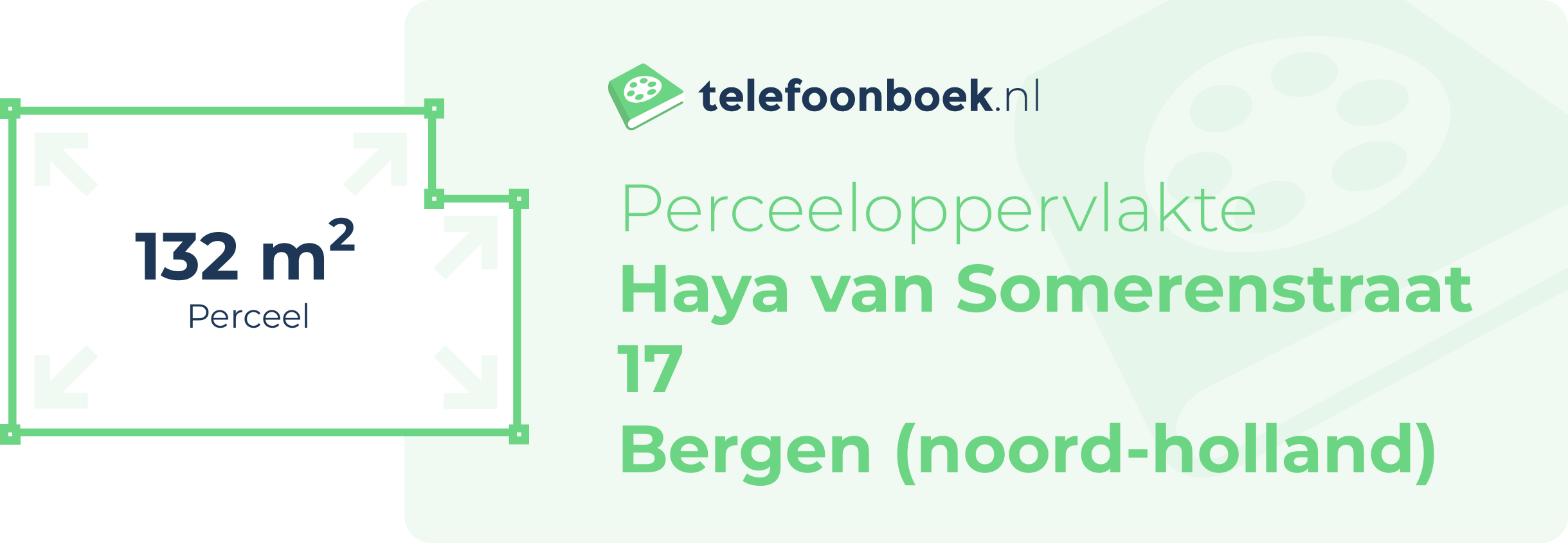 Perceeloppervlakte Haya Van Somerenstraat 17 Bergen (Noord-Holland)