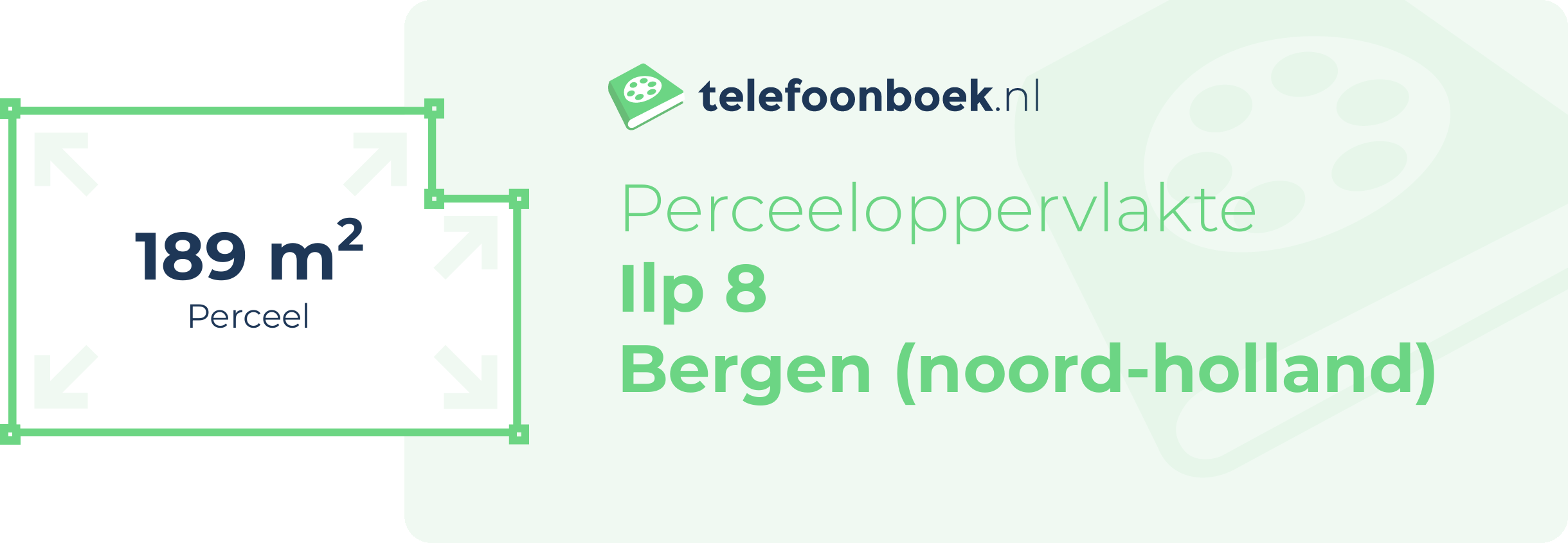 Perceeloppervlakte Ilp 8 Bergen (Noord-Holland)