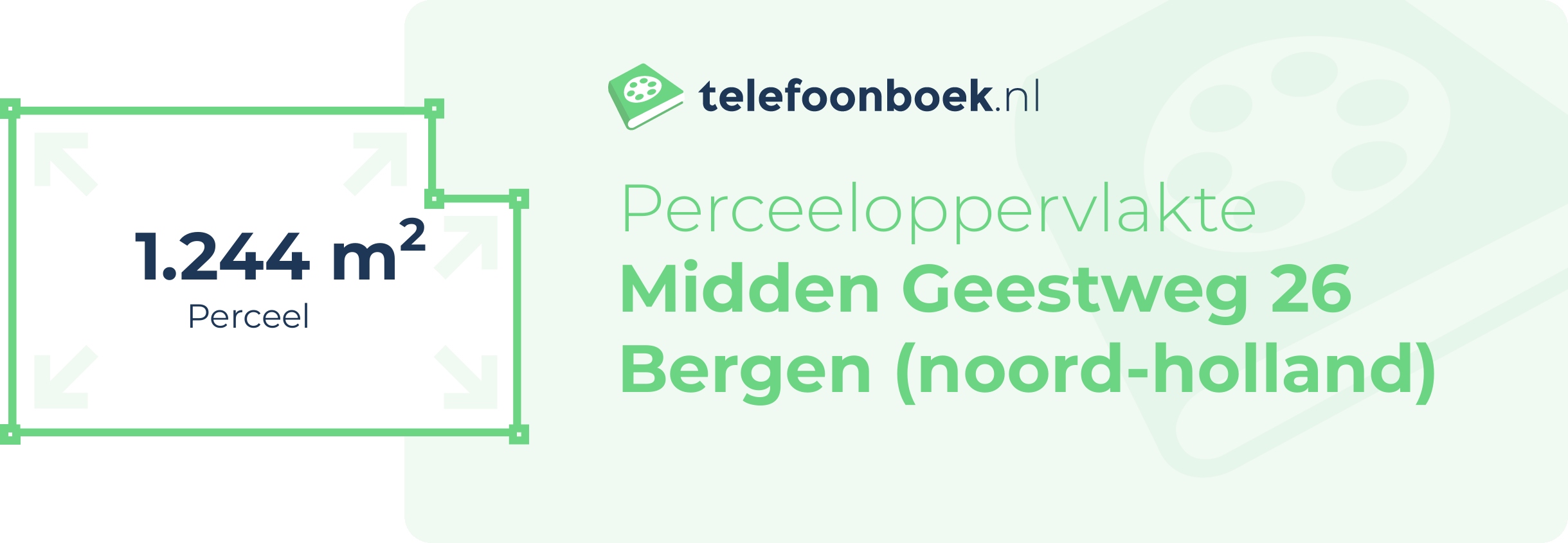 Perceeloppervlakte Midden Geestweg 26 Bergen (Noord-Holland)