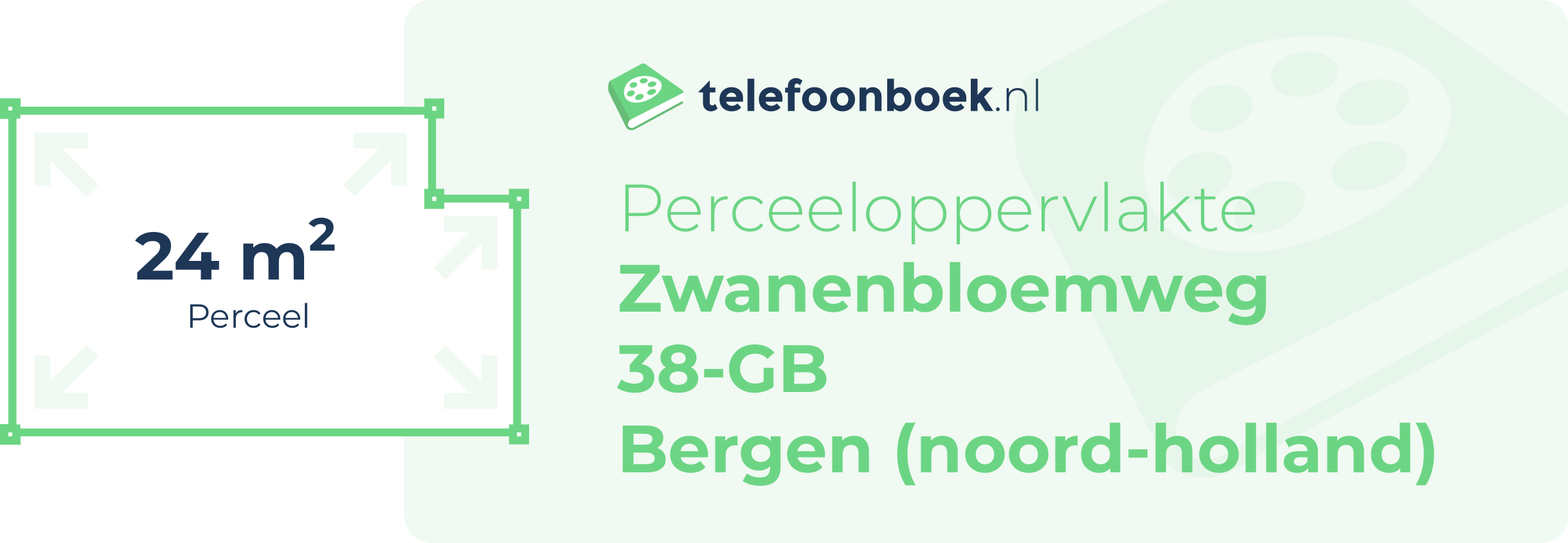 Perceeloppervlakte Zwanenbloemweg 38-GB Bergen (Noord-Holland)