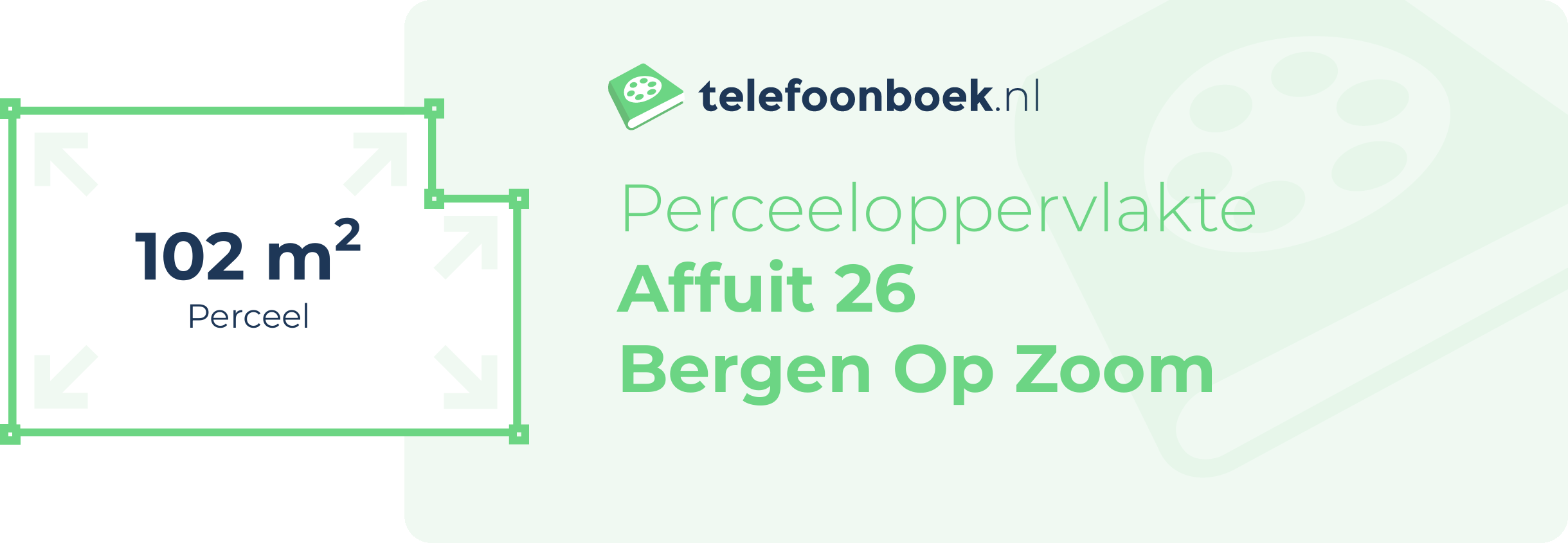 Perceeloppervlakte Affuit 26 Bergen Op Zoom