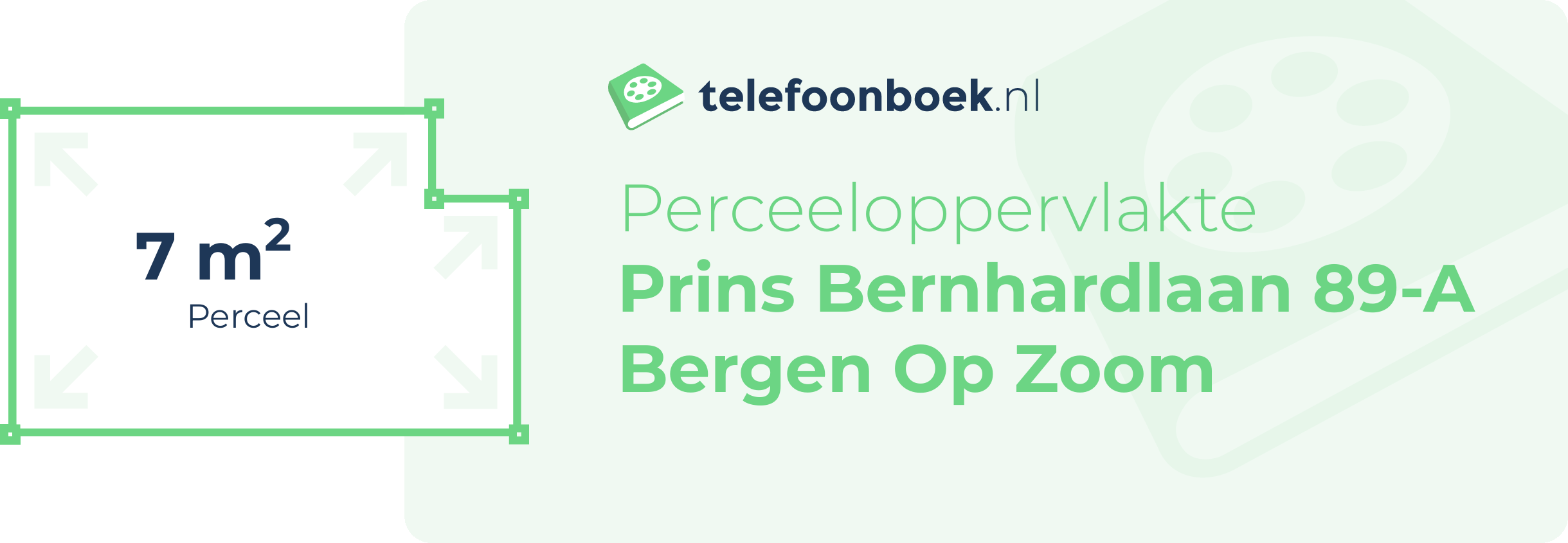Perceeloppervlakte Prins Bernhardlaan 89-A Bergen Op Zoom