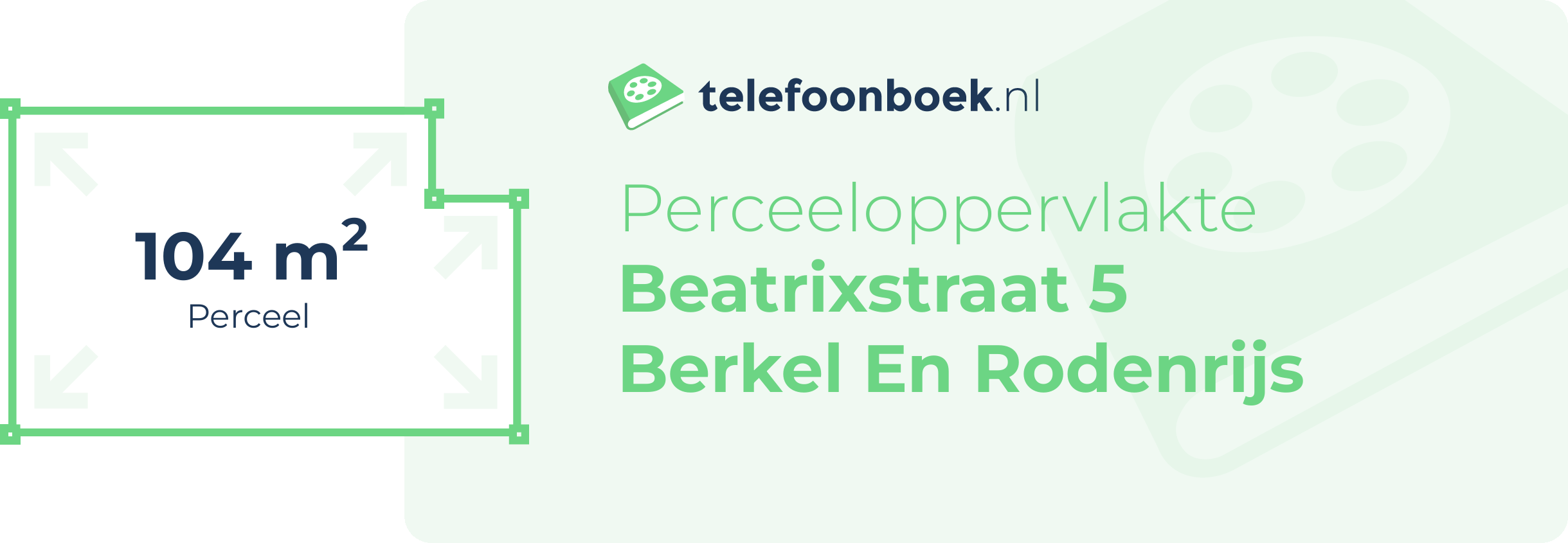 Perceeloppervlakte Beatrixstraat 5 Berkel En Rodenrijs