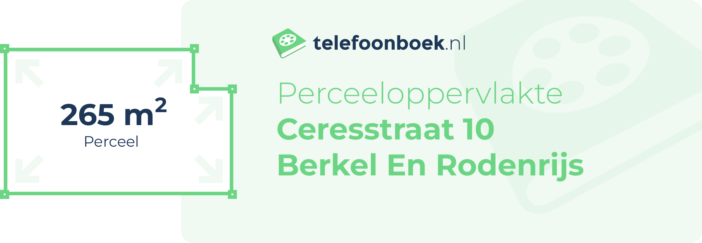 Perceeloppervlakte Ceresstraat 10 Berkel En Rodenrijs