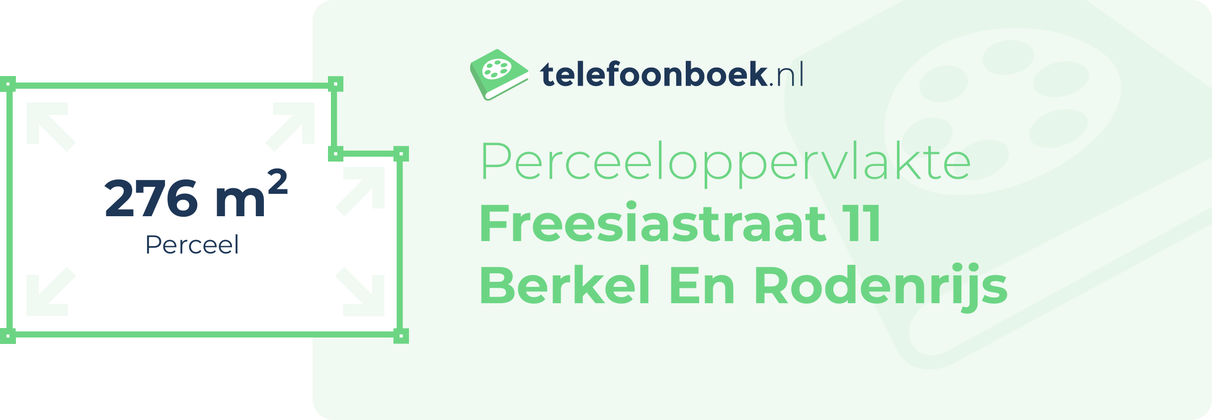 Perceeloppervlakte Freesiastraat 11 Berkel En Rodenrijs