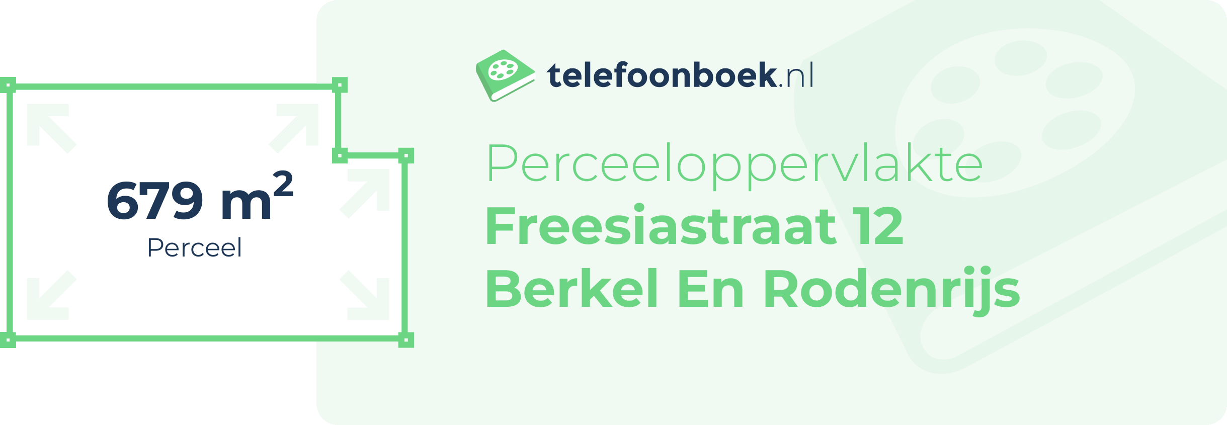 Perceeloppervlakte Freesiastraat 12 Berkel En Rodenrijs