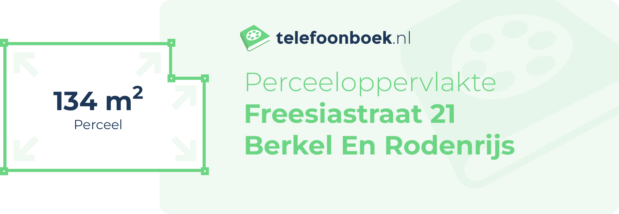 Perceeloppervlakte Freesiastraat 21 Berkel En Rodenrijs