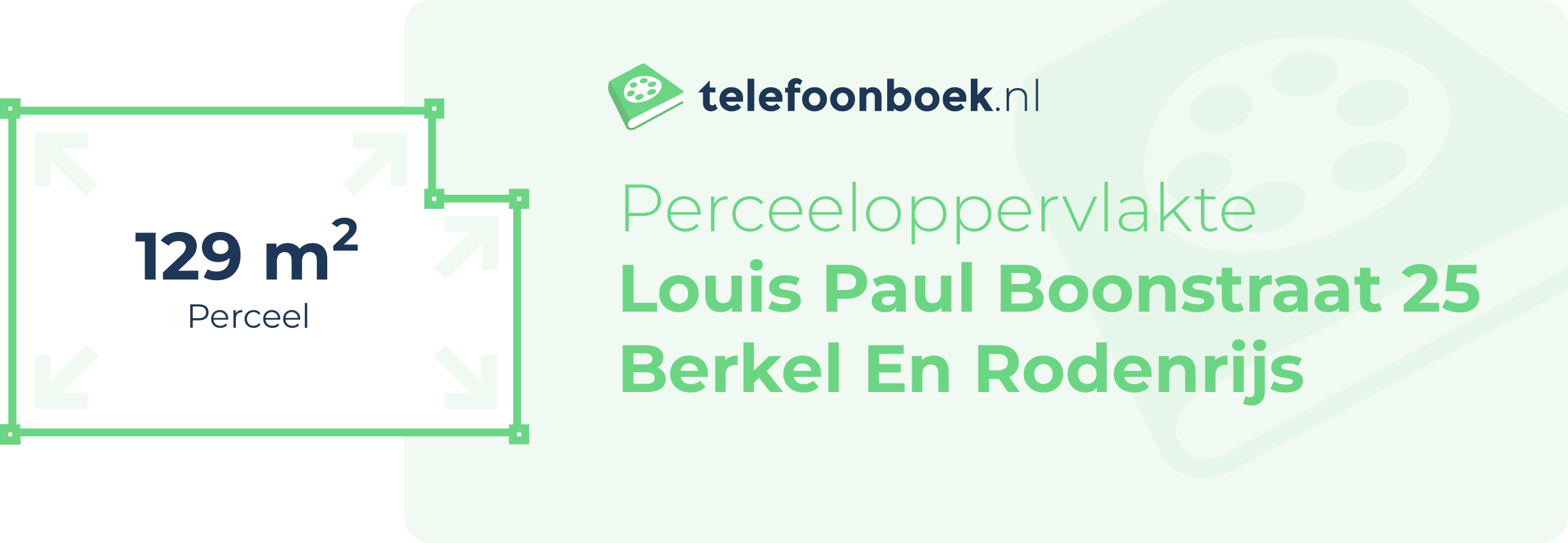 Perceeloppervlakte Louis Paul Boonstraat 25 Berkel En Rodenrijs