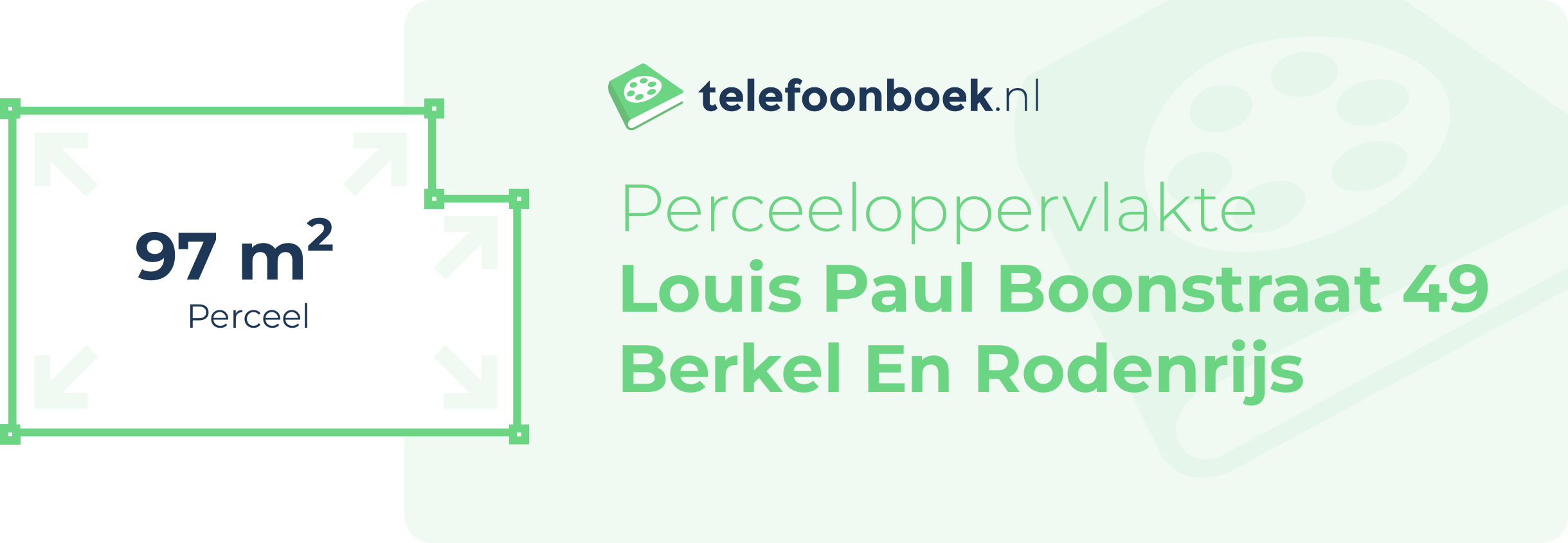 Perceeloppervlakte Louis Paul Boonstraat 49 Berkel En Rodenrijs