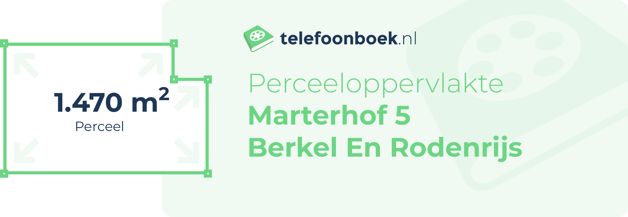 Perceeloppervlakte Marterhof 5 Berkel En Rodenrijs