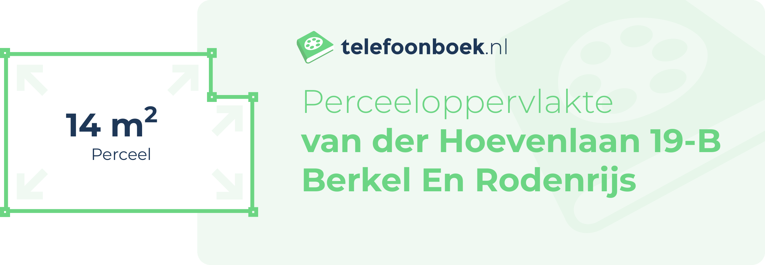 Perceeloppervlakte Van Der Hoevenlaan 19-B Berkel En Rodenrijs