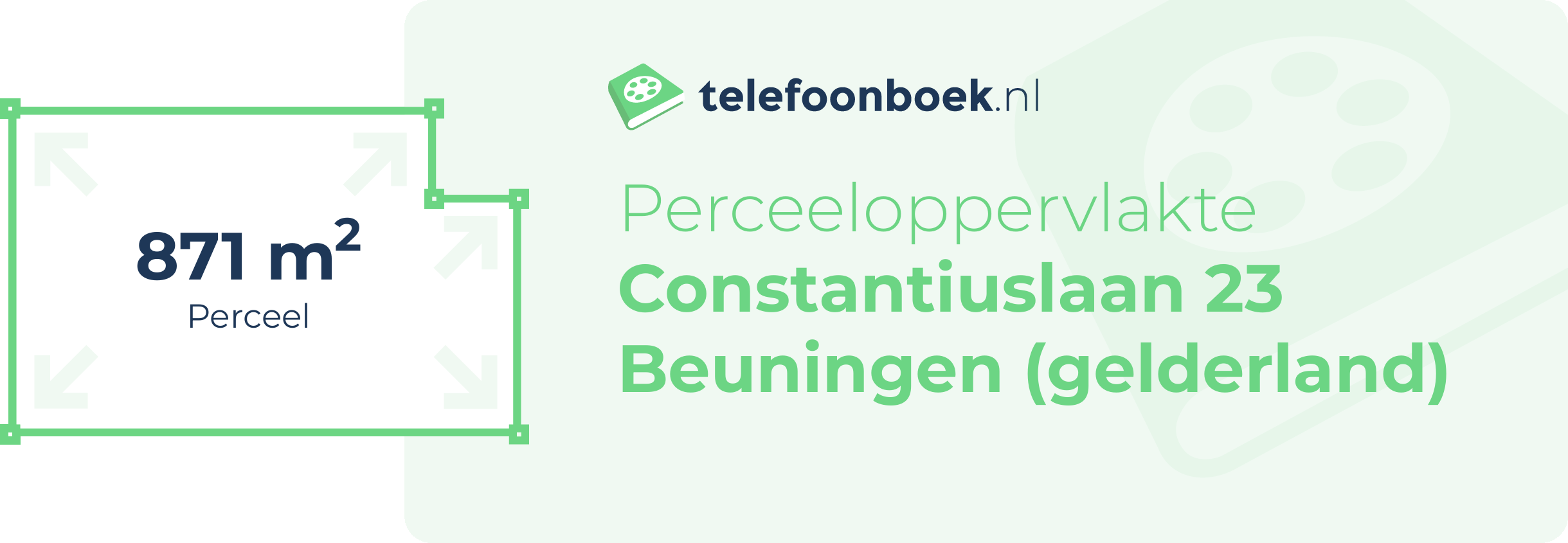 Perceeloppervlakte Constantiuslaan 23 Beuningen (Gelderland)