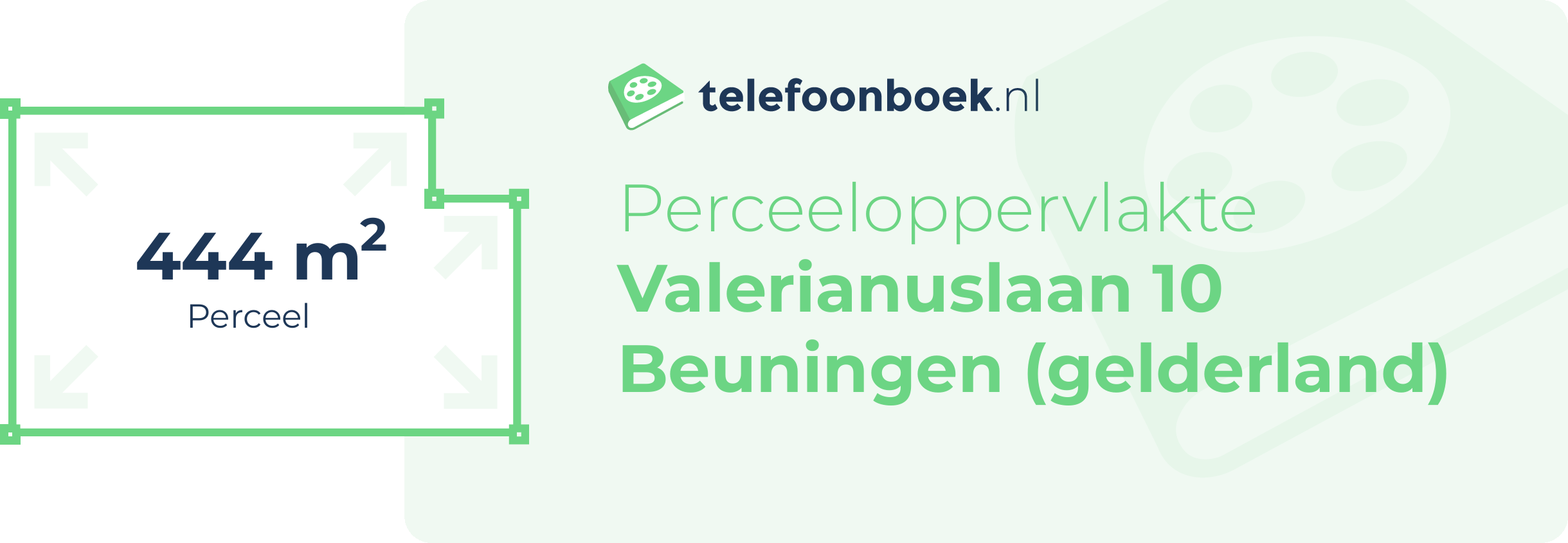 Perceeloppervlakte Valerianuslaan 10 Beuningen (Gelderland)