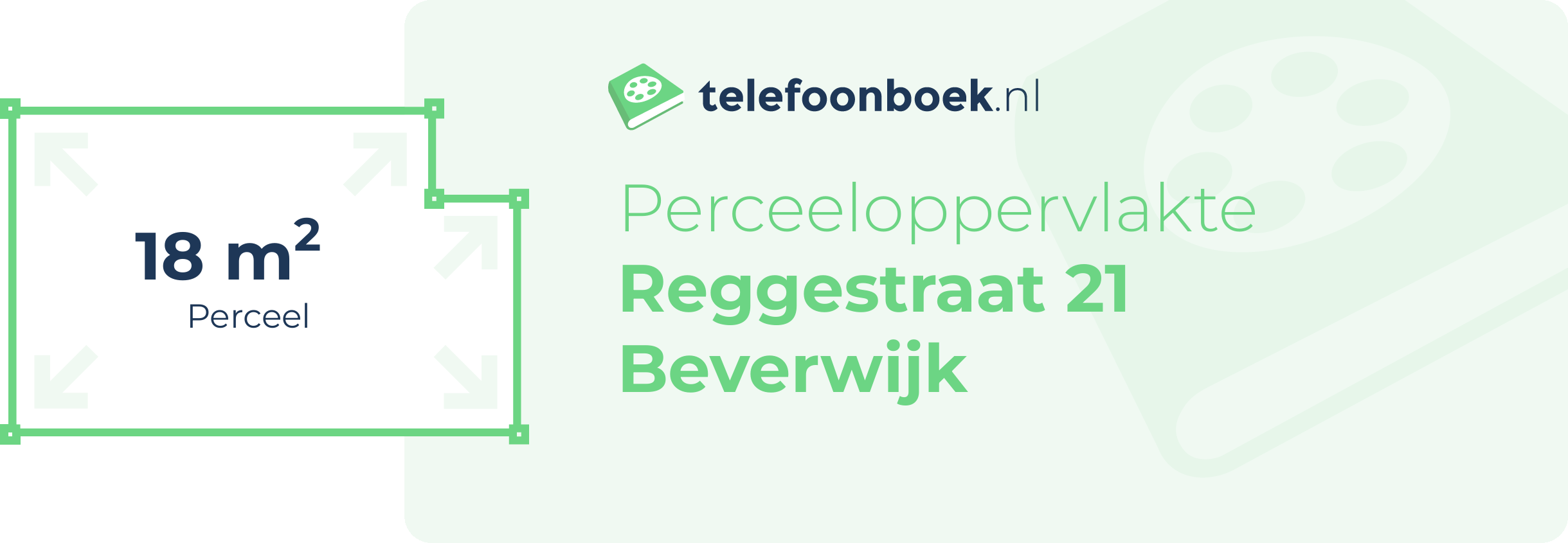 Perceeloppervlakte Reggestraat 21 Beverwijk