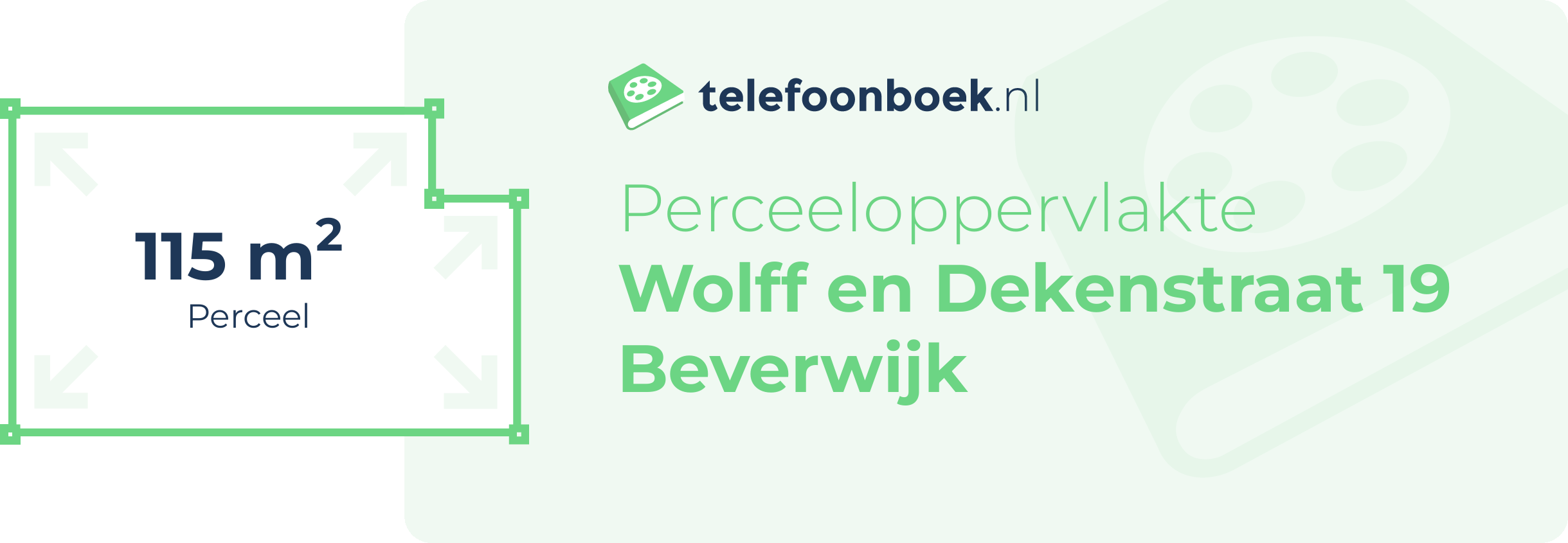 Perceeloppervlakte Wolff En Dekenstraat 19 Beverwijk