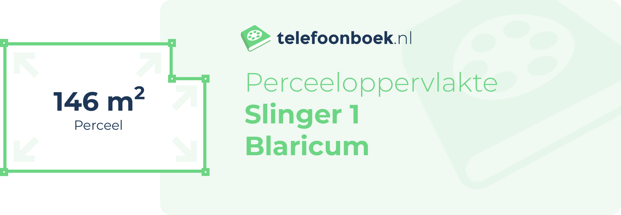 Perceeloppervlakte Slinger 1 Blaricum