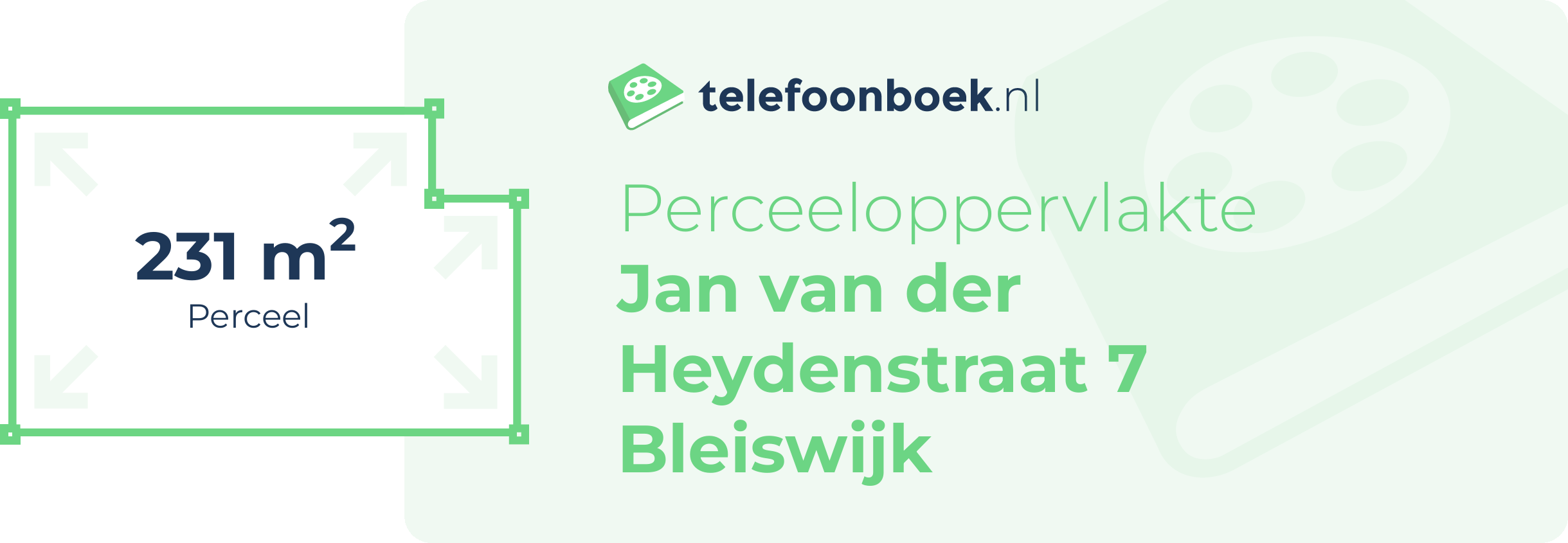 Perceeloppervlakte Jan Van Der Heydenstraat 7 Bleiswijk