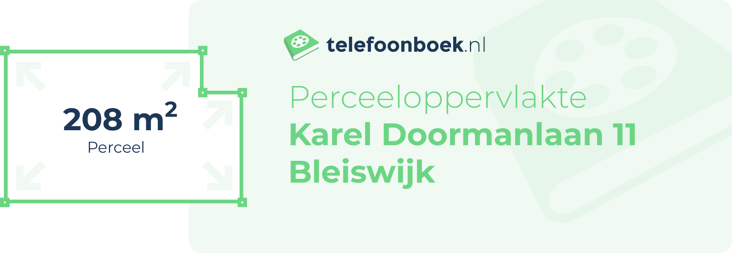 Perceeloppervlakte Karel Doormanlaan 11 Bleiswijk