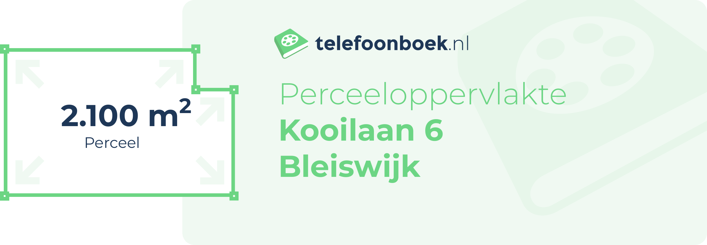 Perceeloppervlakte Kooilaan 6 Bleiswijk