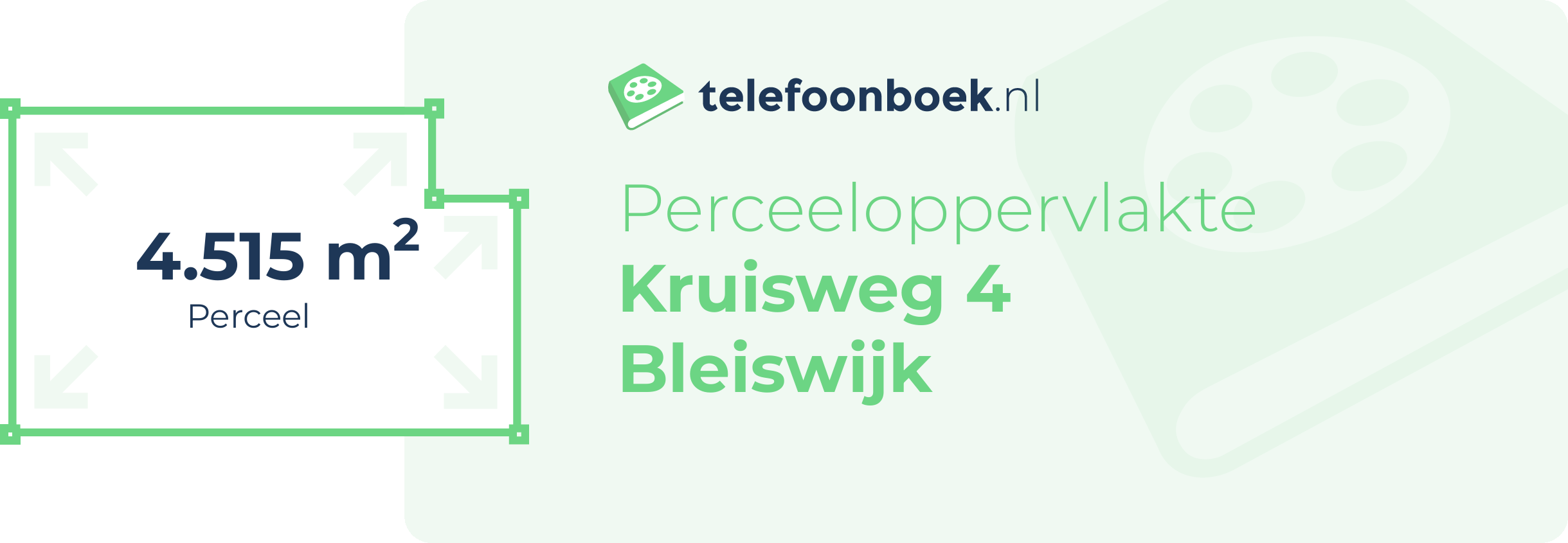 Perceeloppervlakte Kruisweg 4 Bleiswijk