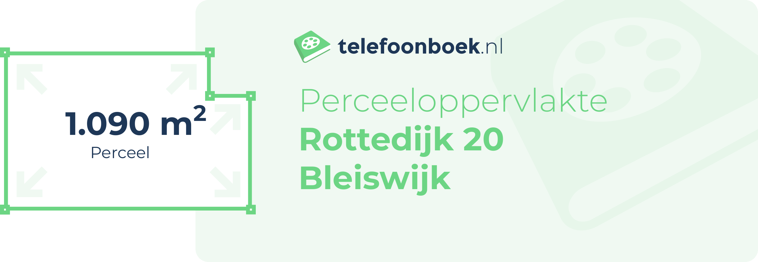 Perceeloppervlakte Rottedijk 20 Bleiswijk