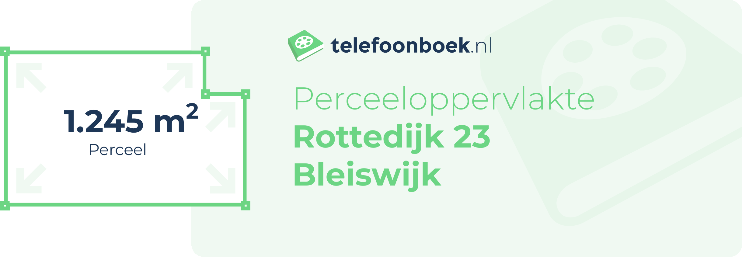 Perceeloppervlakte Rottedijk 23 Bleiswijk