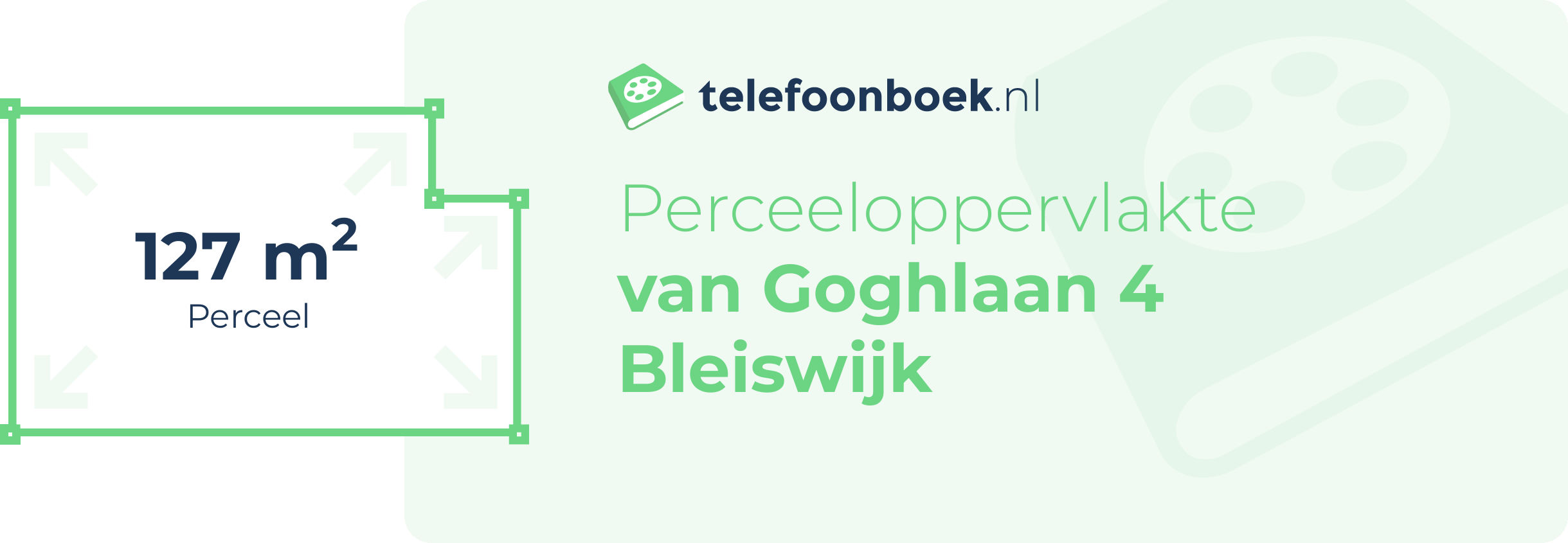 Perceeloppervlakte Van Goghlaan 4 Bleiswijk