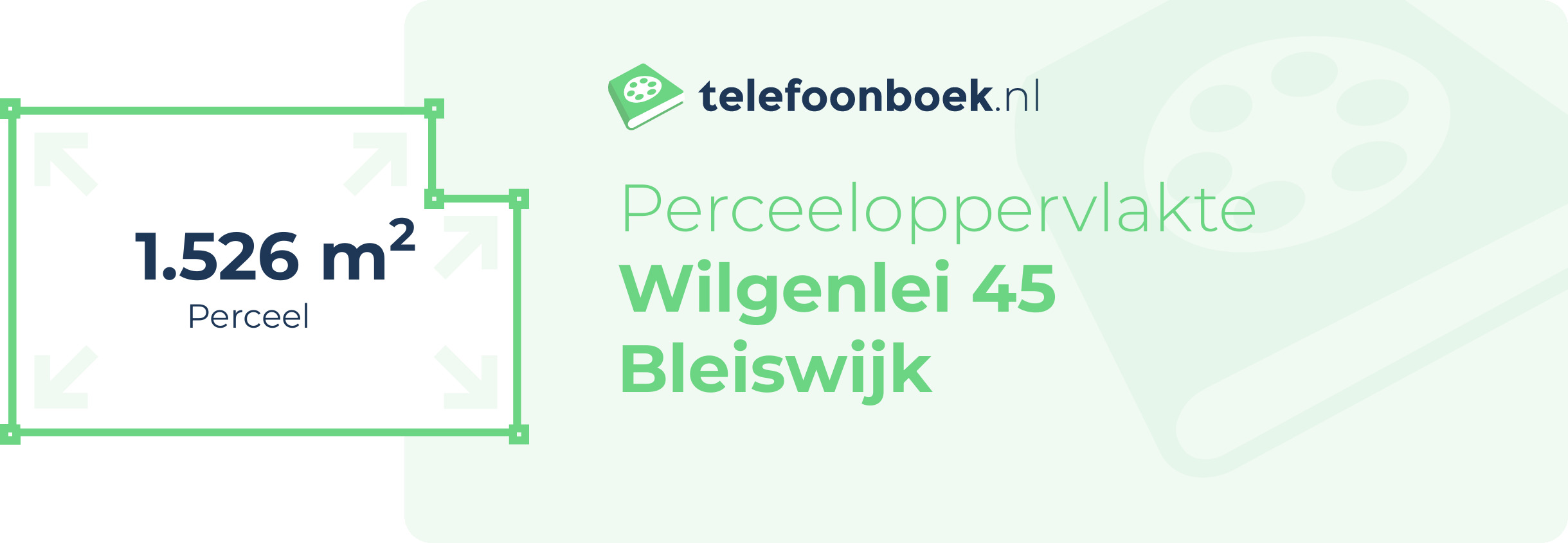 Perceeloppervlakte Wilgenlei 45 Bleiswijk