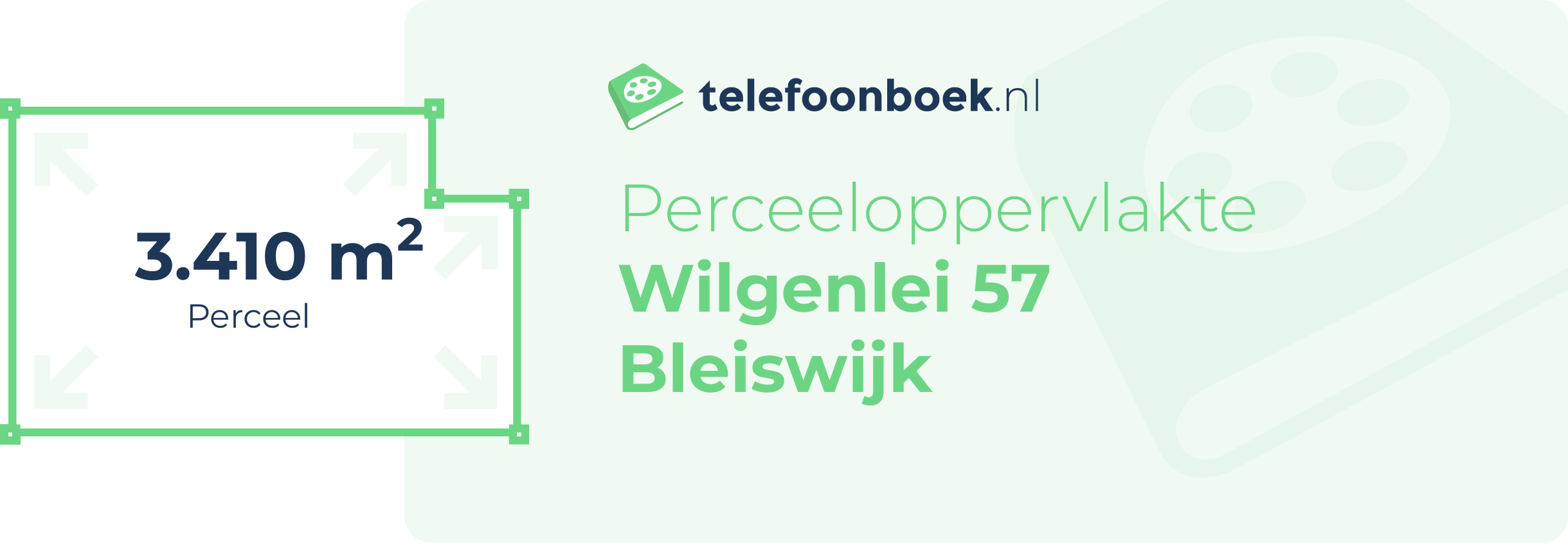 Perceeloppervlakte Wilgenlei 57 Bleiswijk