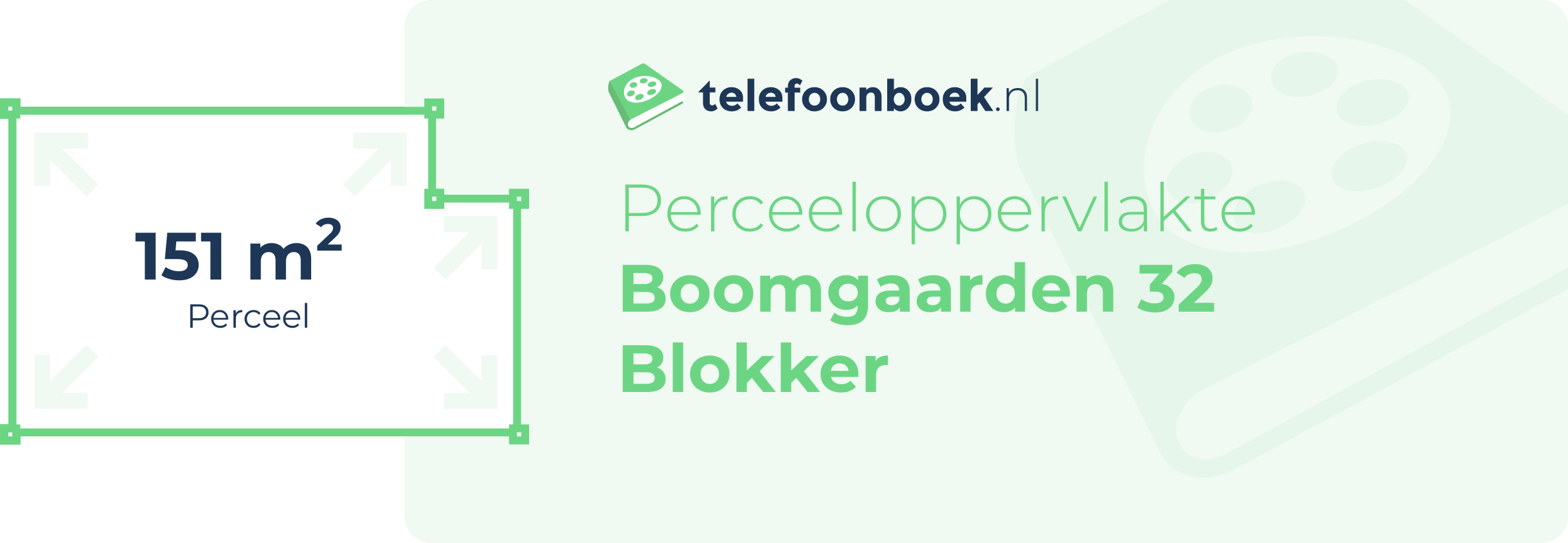 Perceeloppervlakte Boomgaarden 32 Blokker