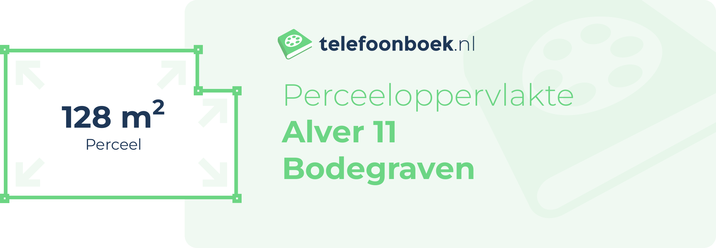 Perceeloppervlakte Alver 11 Bodegraven